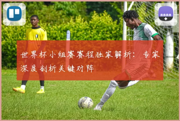 世界杯小组赛赛程独家解析:专家深度剖析关键对阵