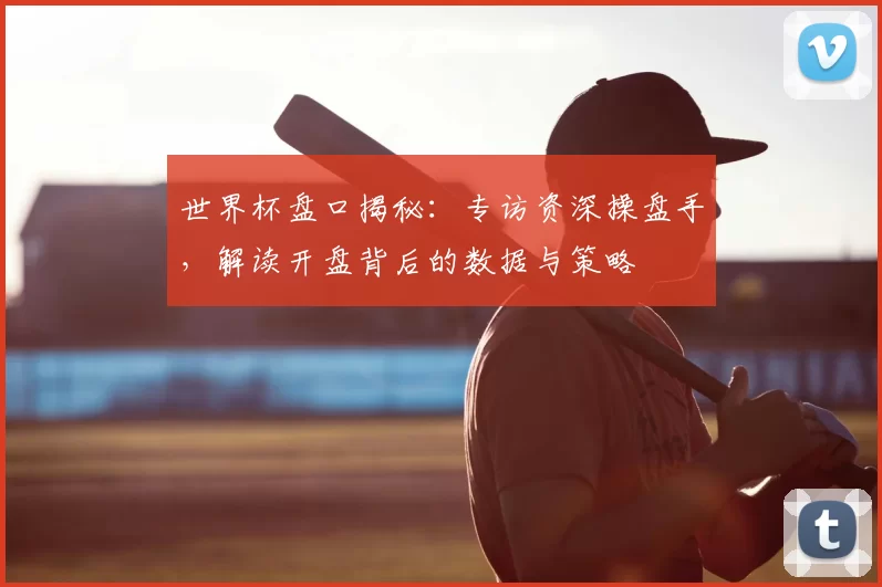 世界杯盘口揭秘:专访资深操盘手,解读开盘背后的数据与策略