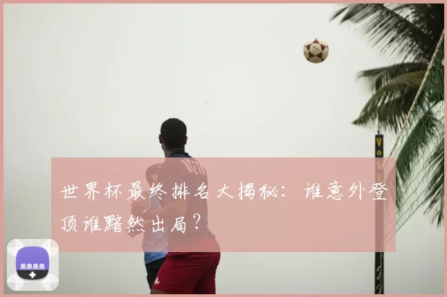 世界杯最终排名大揭秘:谁意外登顶谁黯然出局?